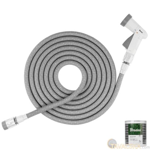 SECRET HOSE flexibilis tömlő szett (+locsolópisztoly) 8m-24m - szürke WSCH824GY